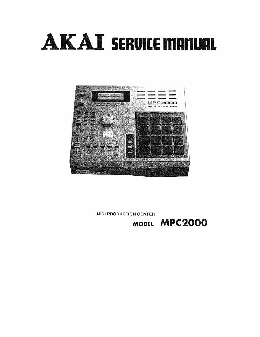 akai mpc 2000 service manual version
