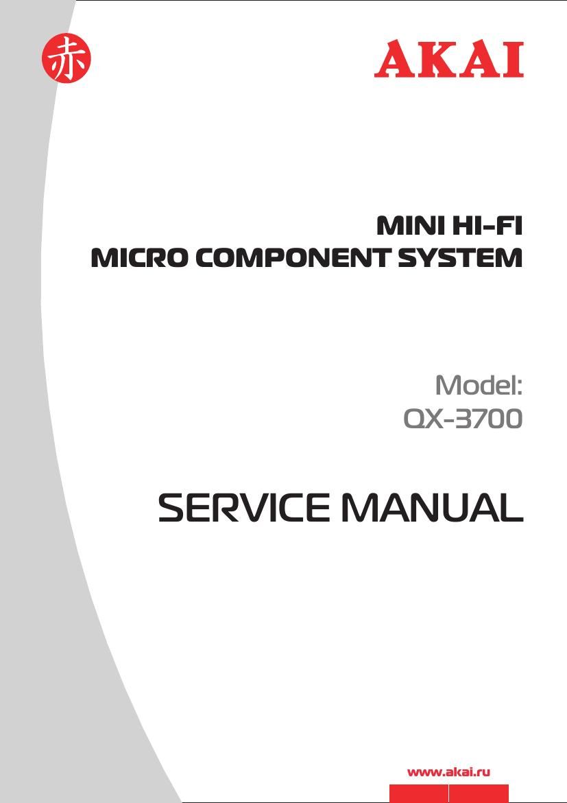 Akai QX 3700 Service Manual