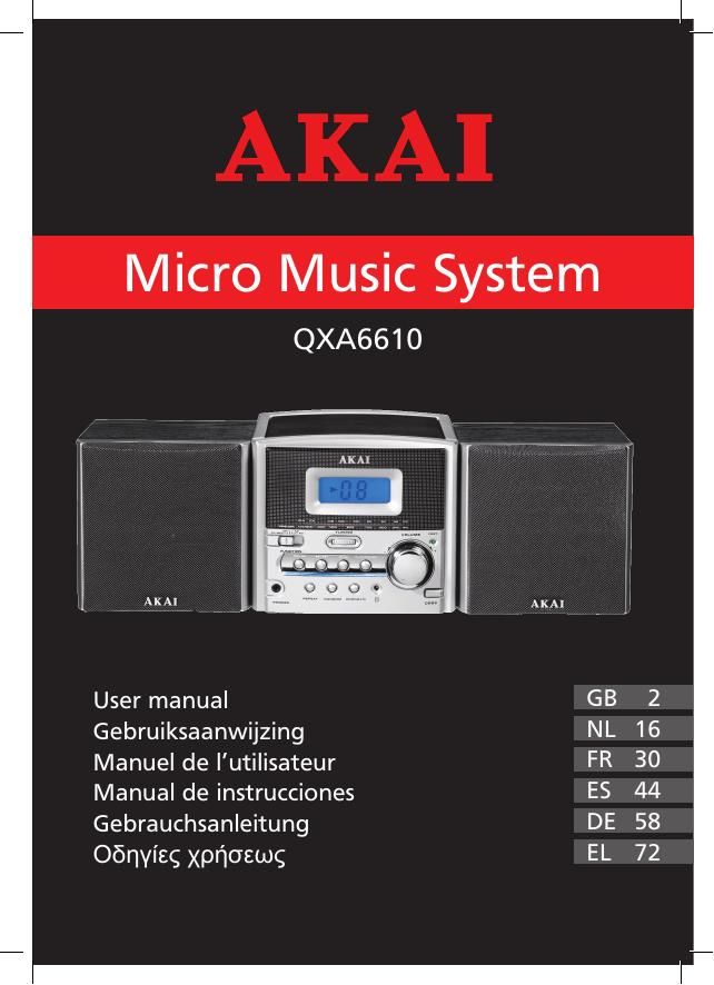 Akai QXA 6610 Owners Manual