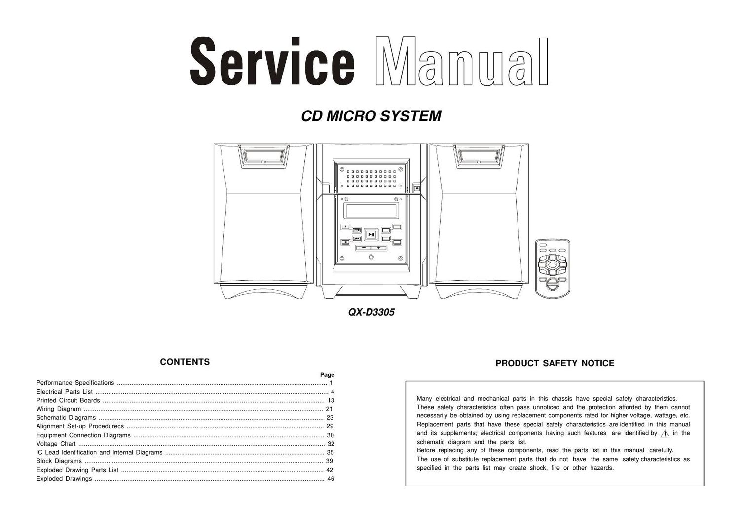 Akai QXD 3305 Service Manual