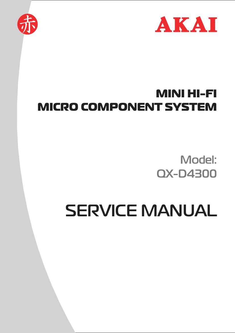 Akai QXD 4300 Service Manual