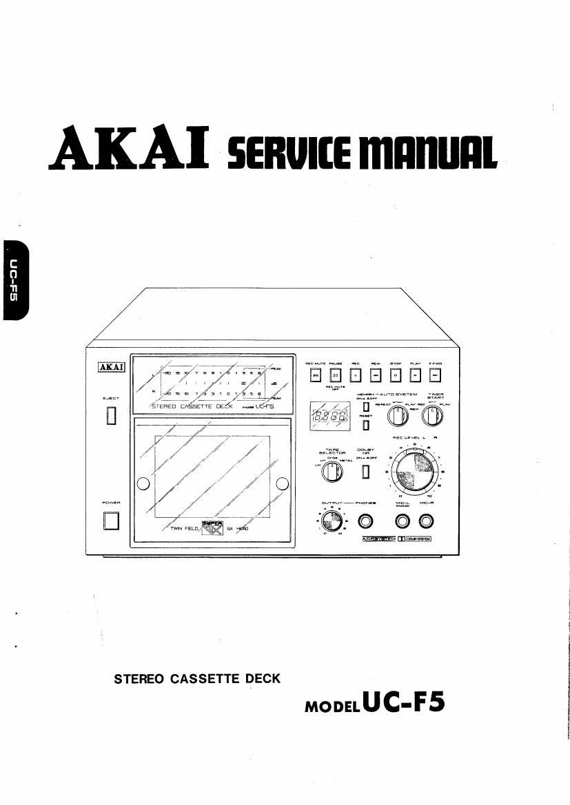 Akai UCF 5 Service Manual