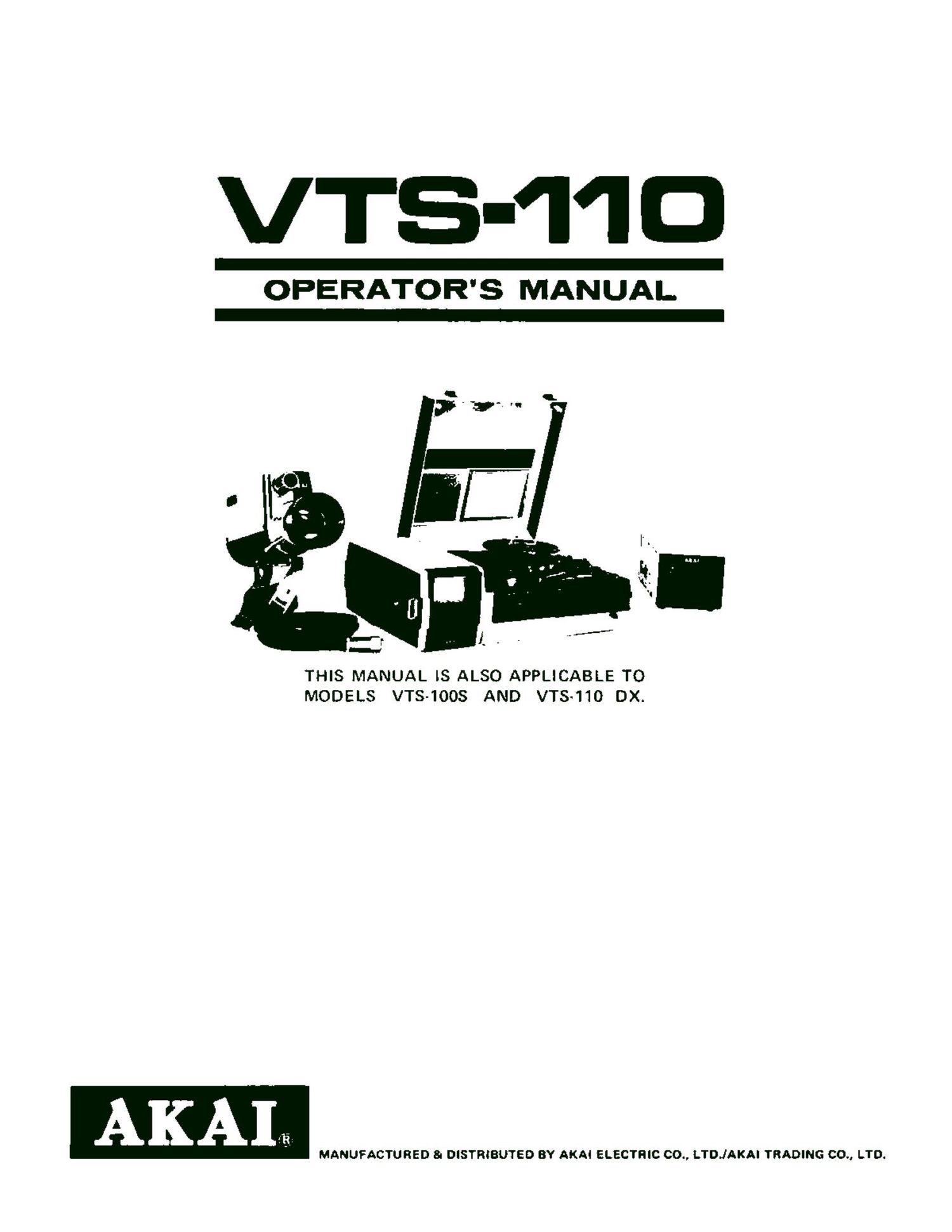 Akai VTS 110 Owners Manual