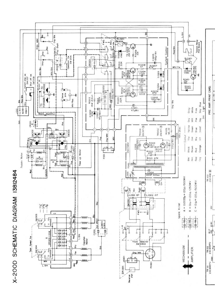 Akai X 200 D Schematic