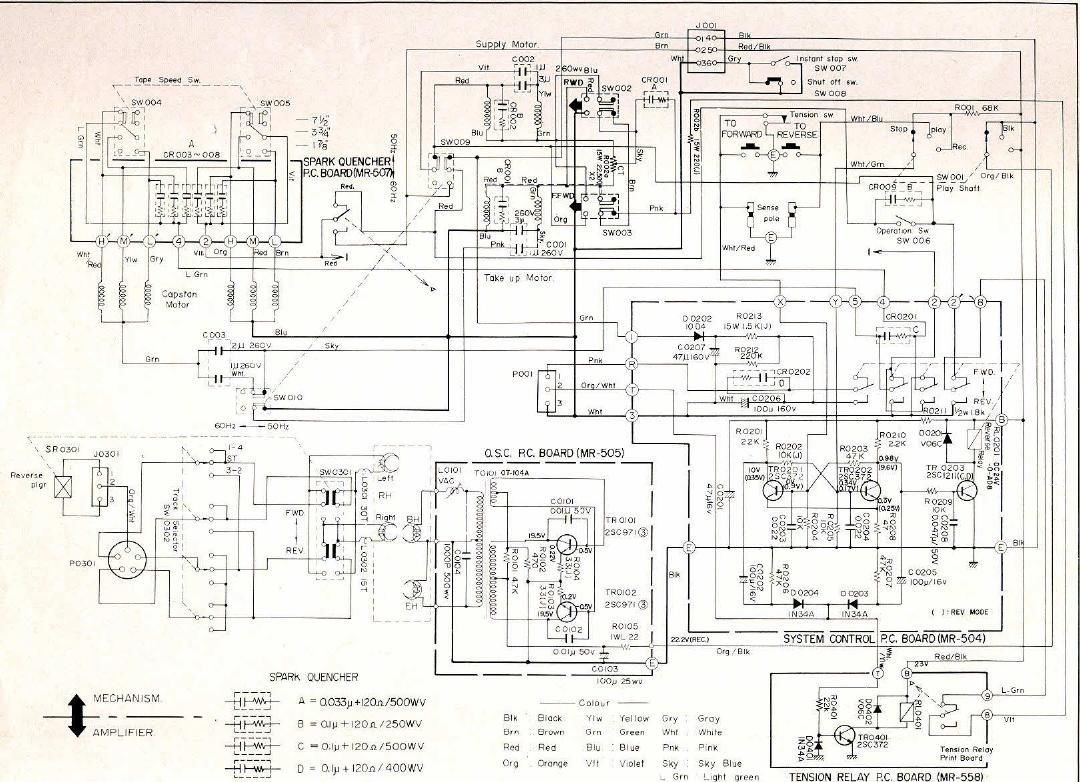 Akai X 201 D Schematic