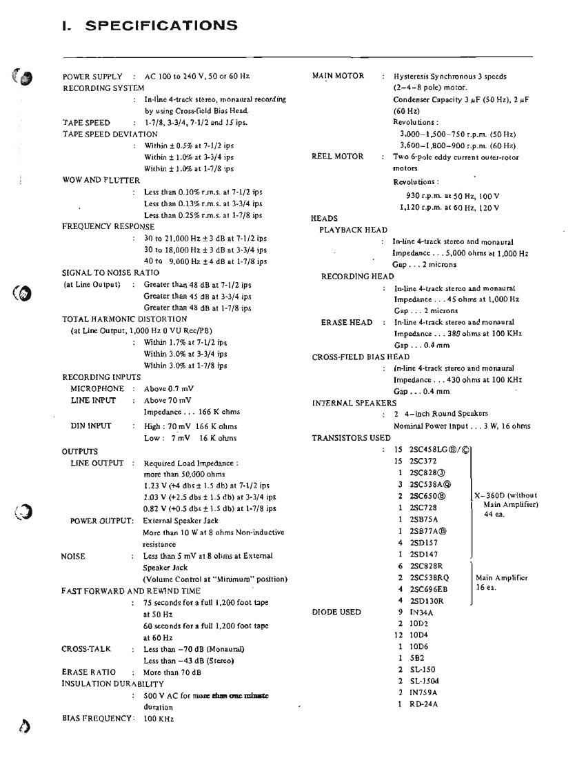 Akai X 360 D Service Manual