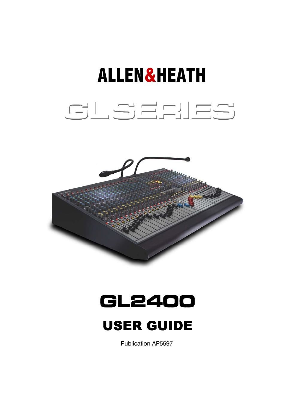 allen heath gl 2400 owners manual