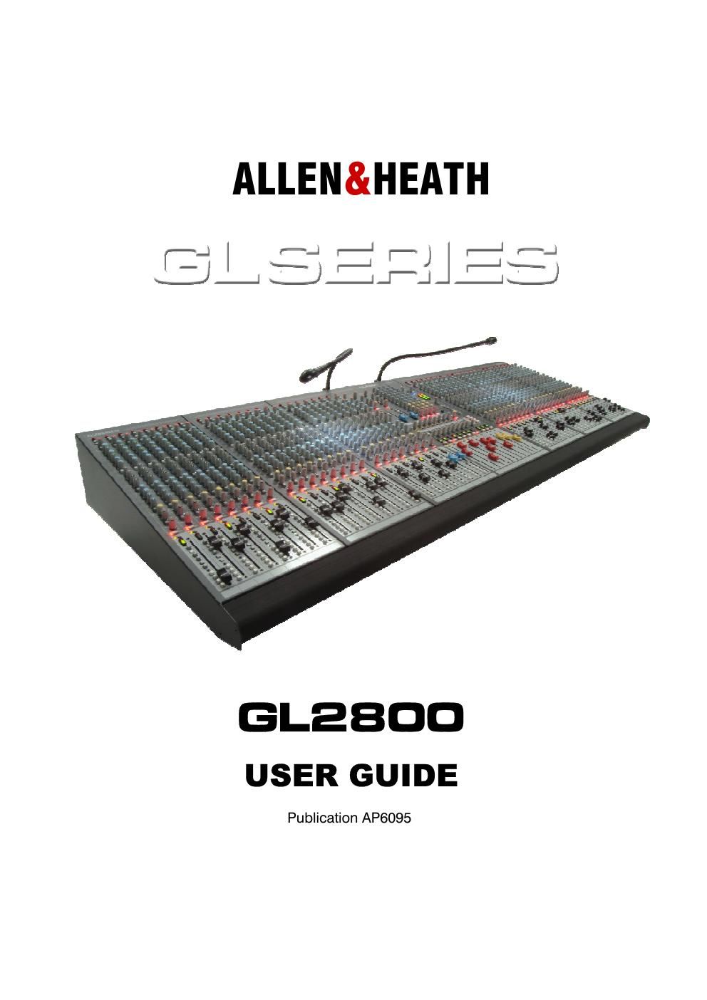 allen heath gl 2800 owners manual