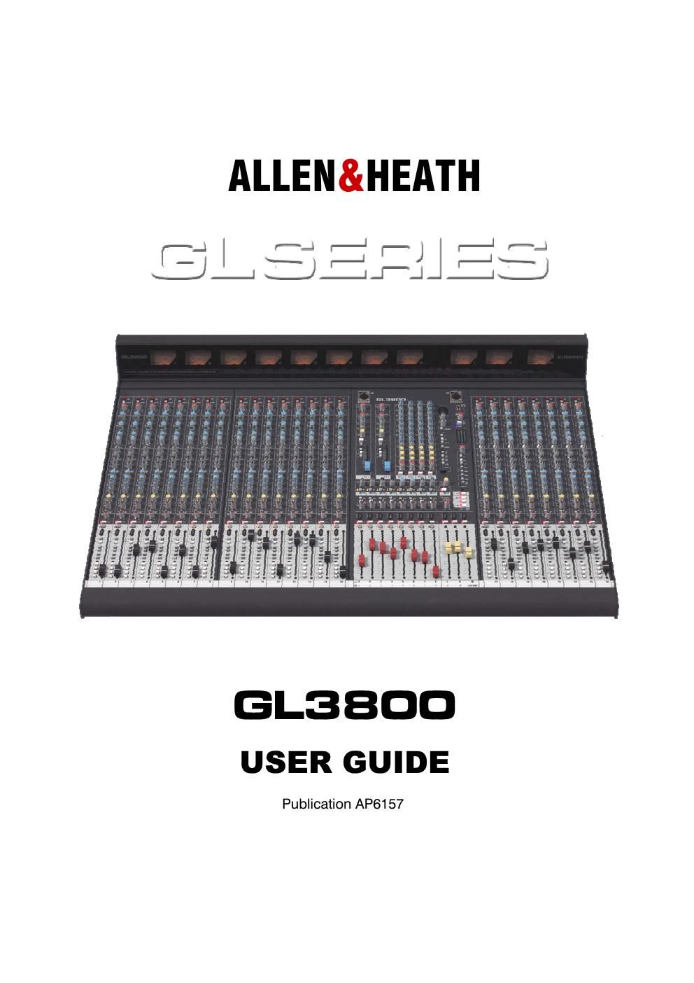 allen heath gl 3800 owners manual