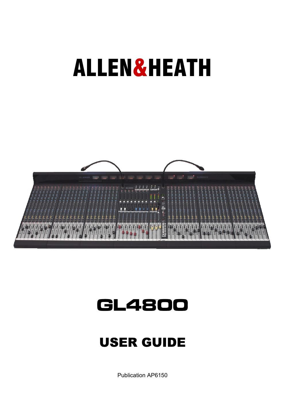 allen heath gl 4800 owners manual