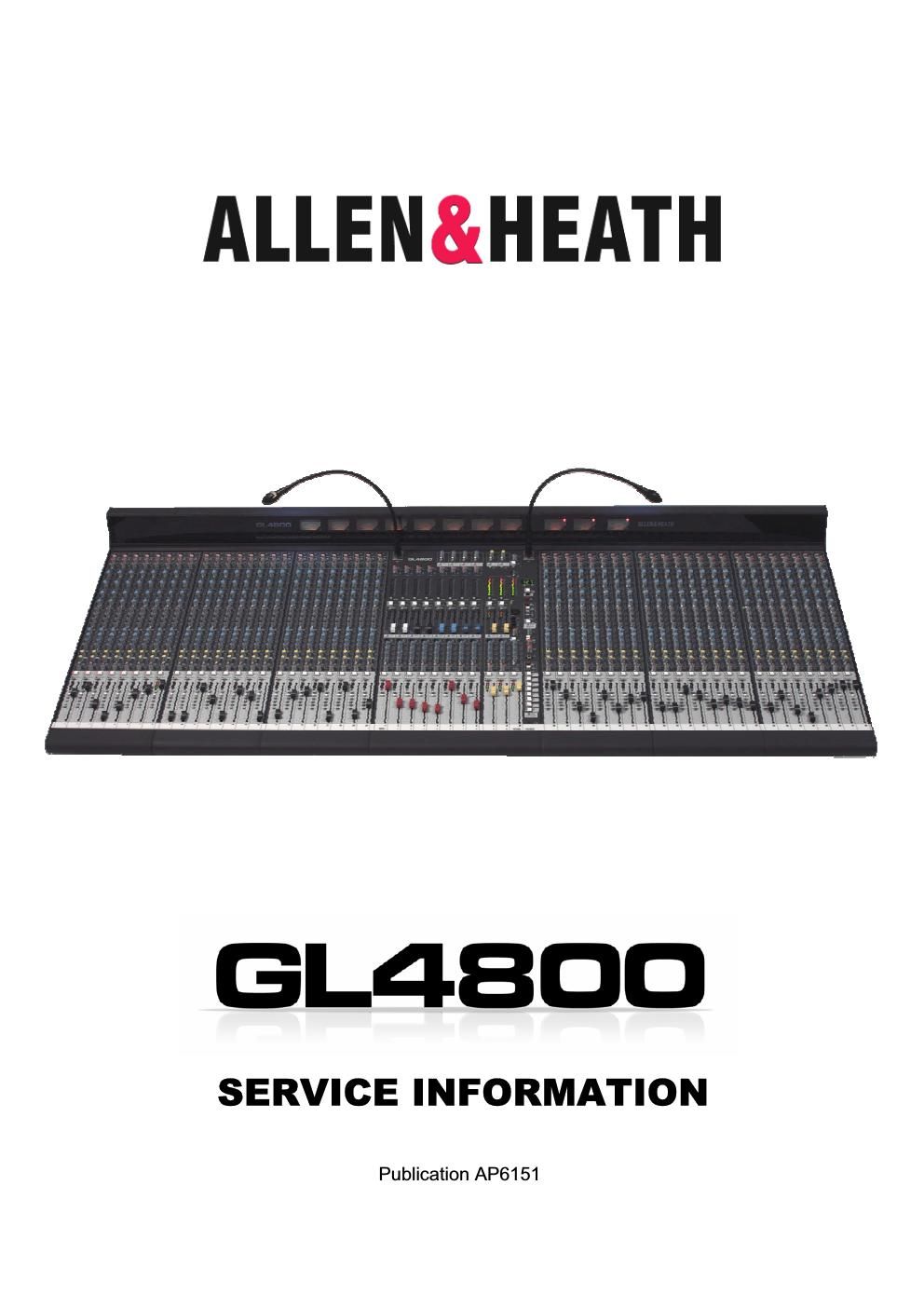 allen heath gl4800 mixer service manual
