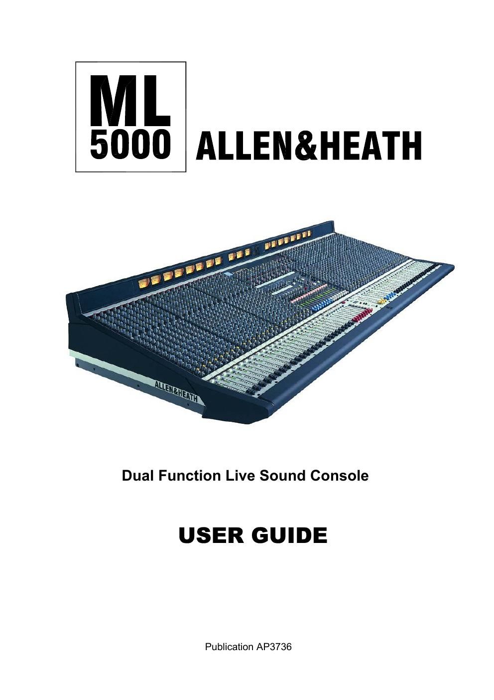 allen heath ml 5000 owners manual