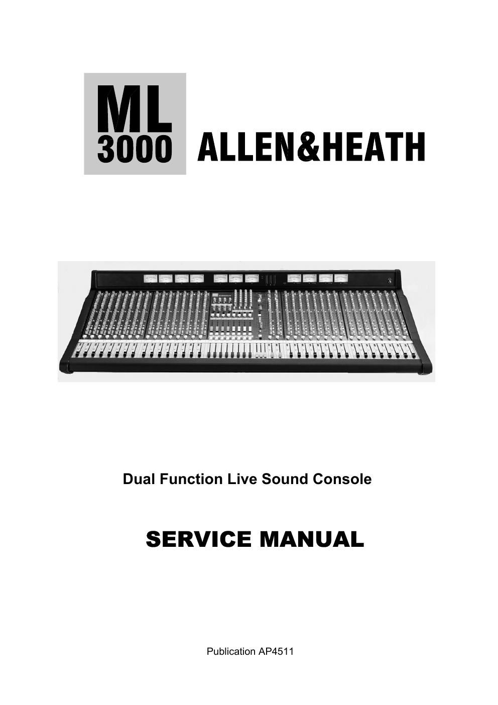 allen heath ml3000 service manual