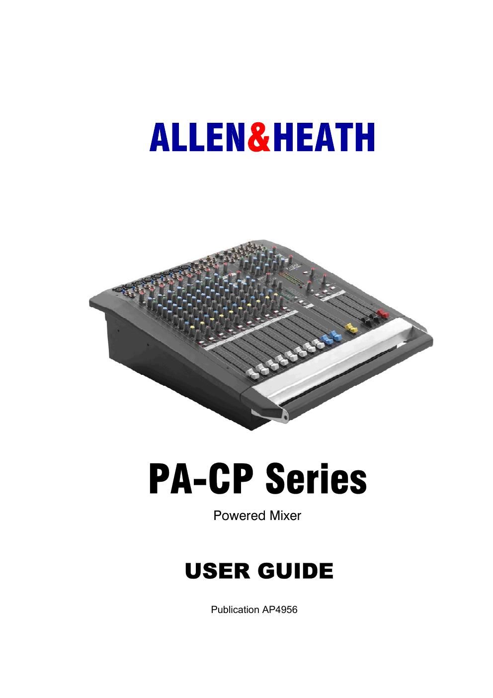 allen heath papc owners manual