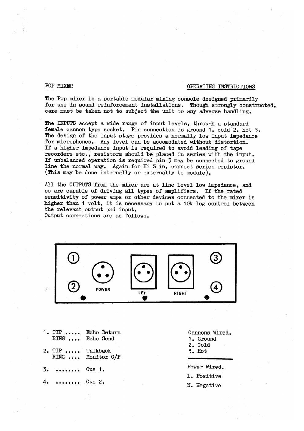 allen heath pop mixer service manual