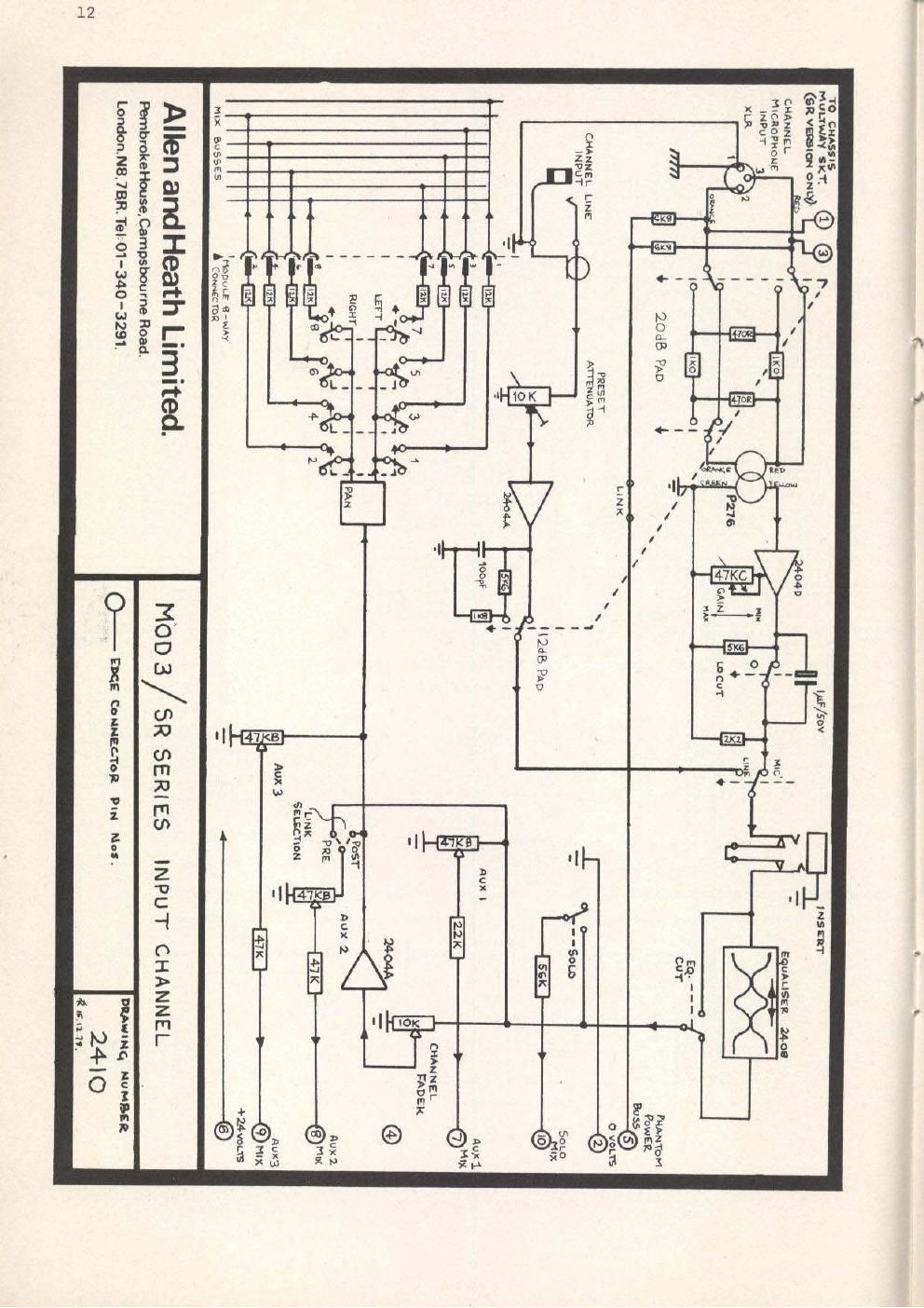 allen heath sr20 sr28 mixer schematics