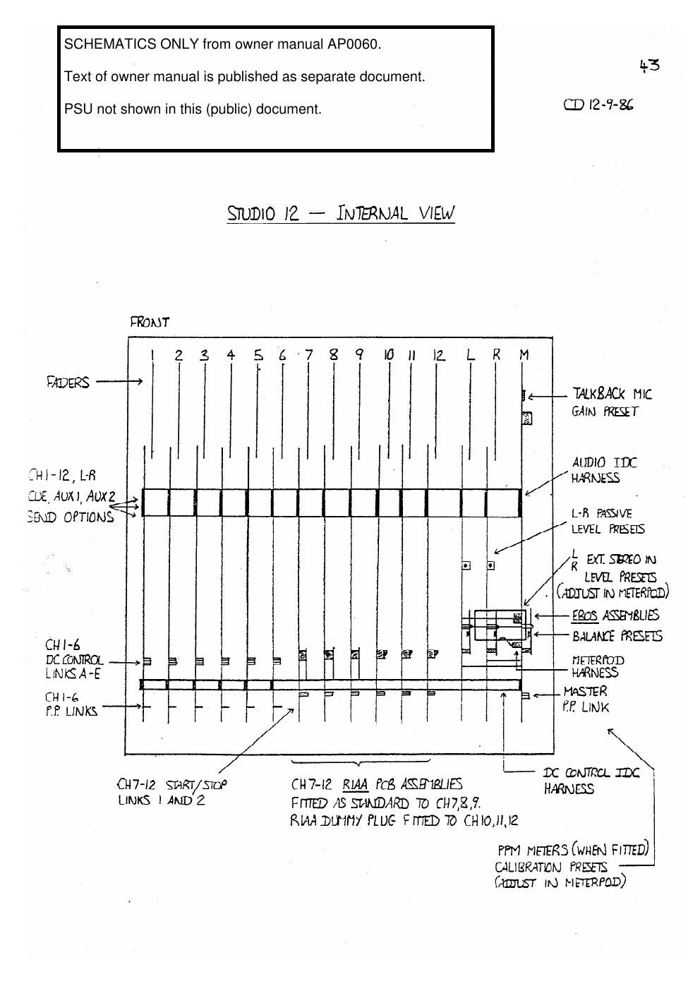 allen heath studio 12 mixer schematics