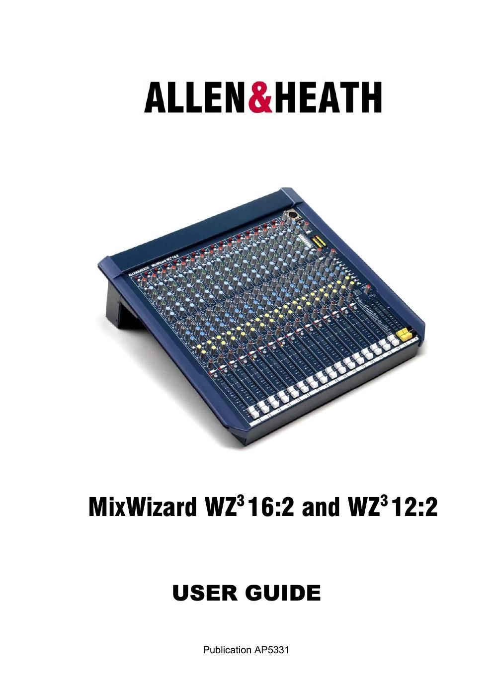 allen heath wz 3 owners manual