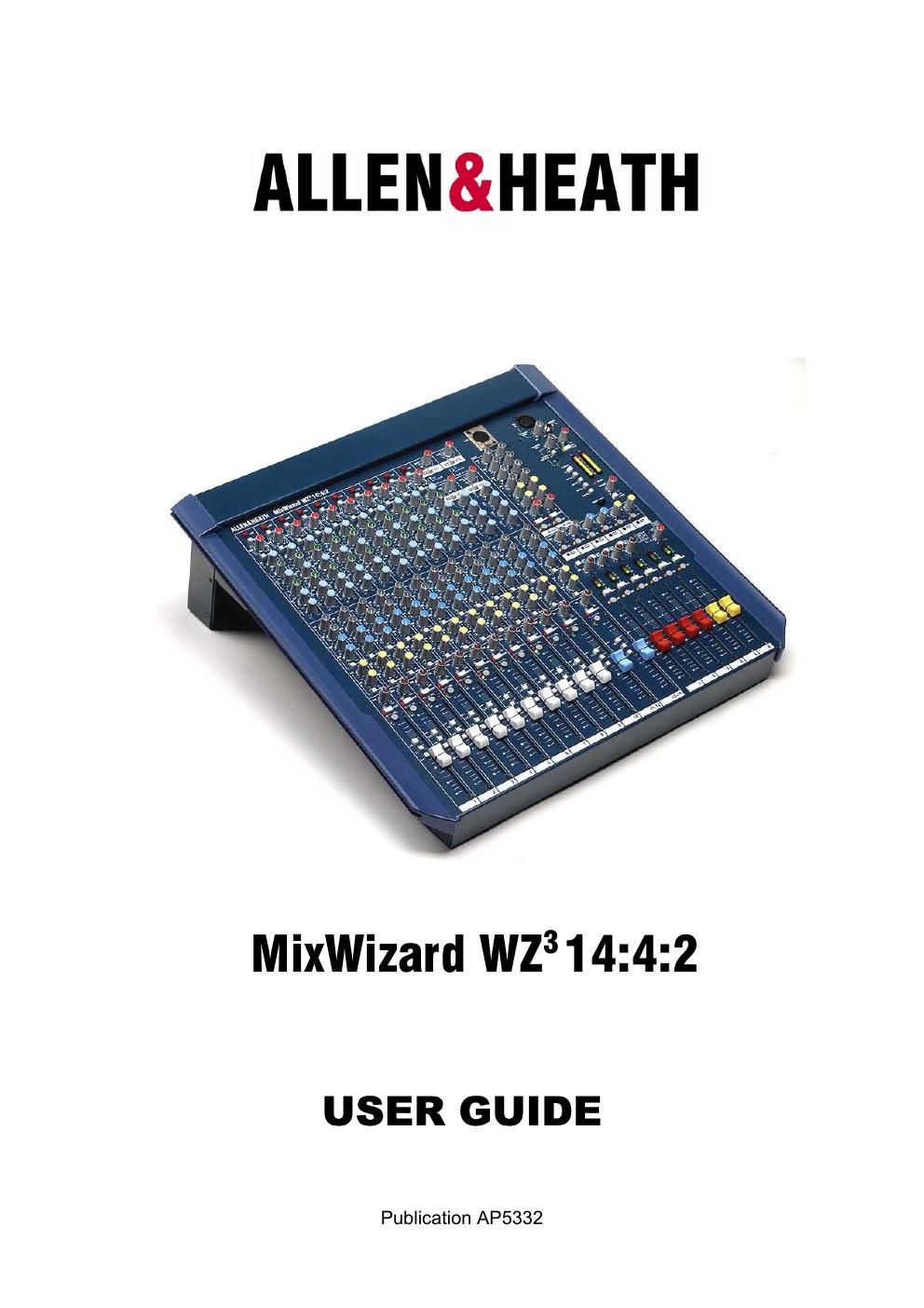 allen heath wz 314 owners manual