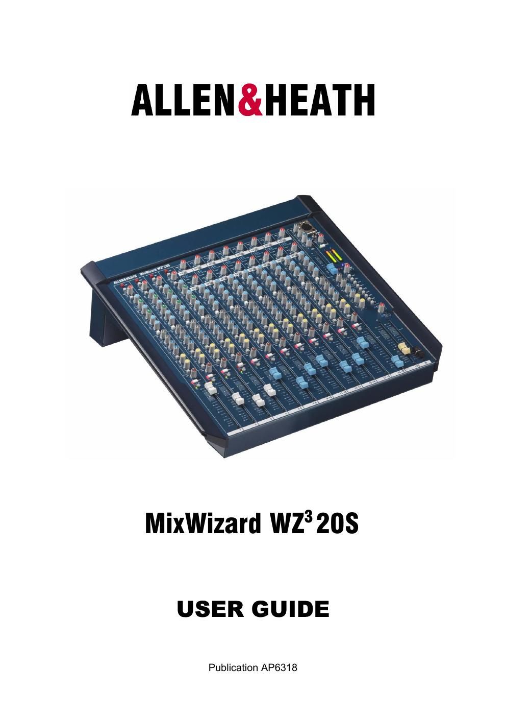 allen heath wz 320 s owners manual