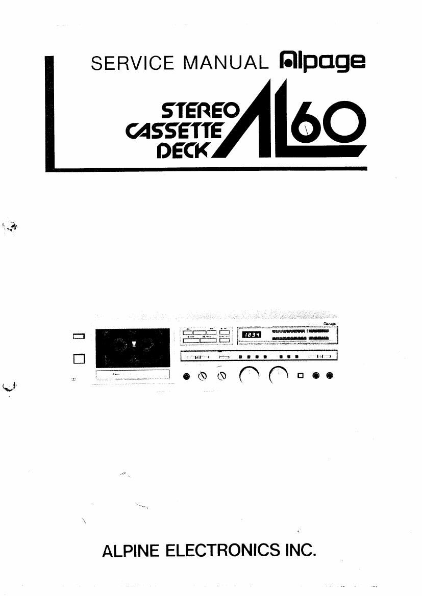 alpine al 60 service manual