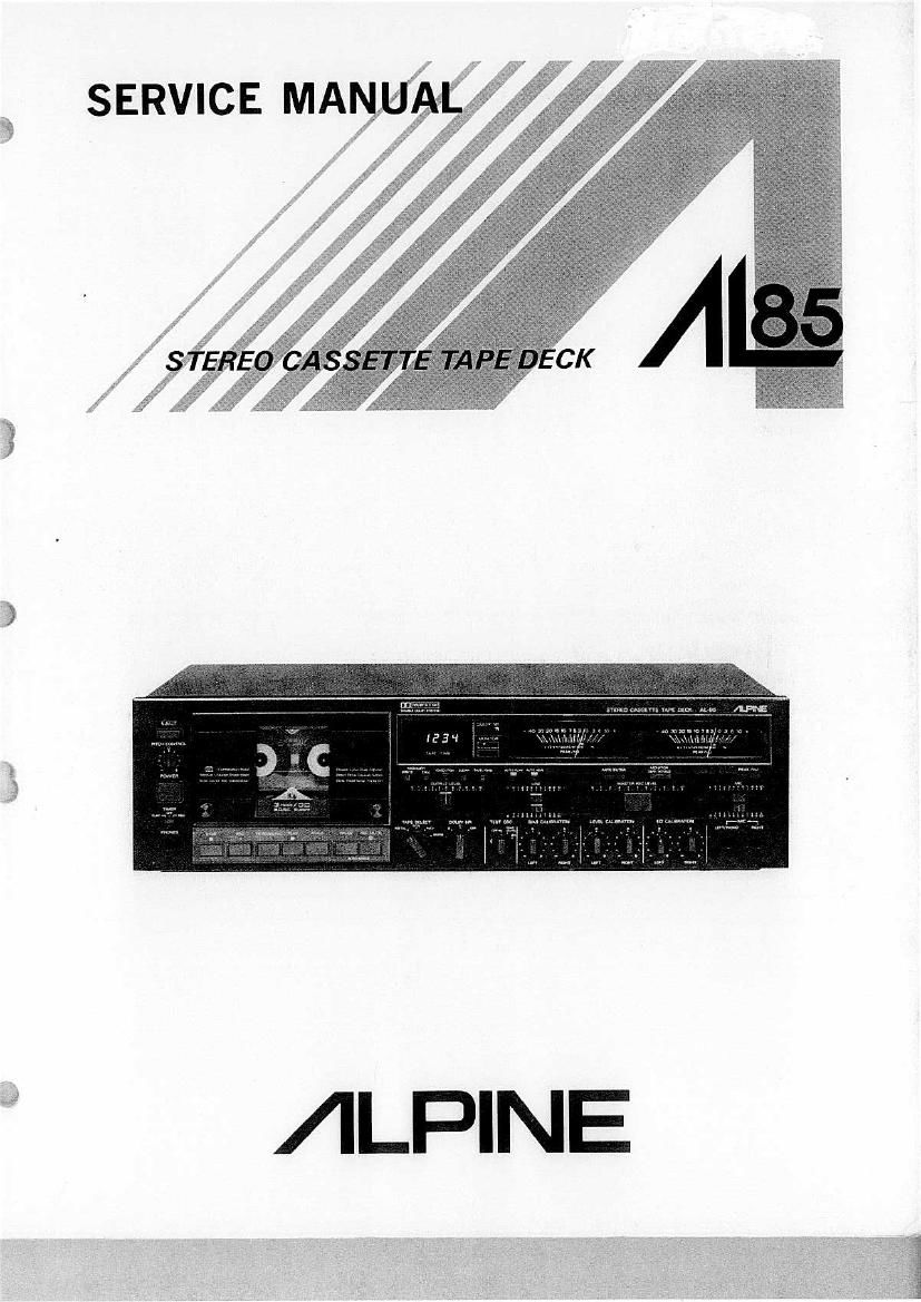 alpine al 85 service manual