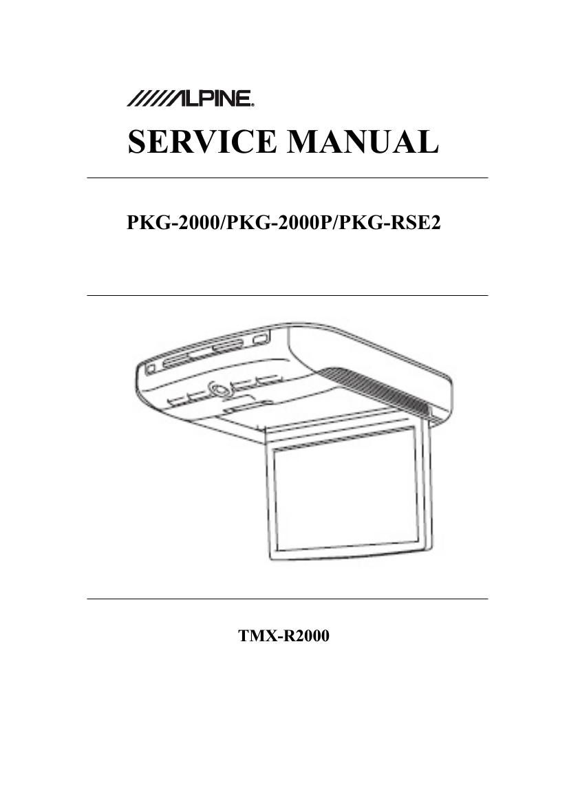 alpine pkgrse 2 service manual