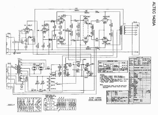 altec 1420a schematic