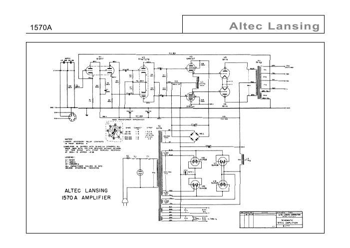 altec 1570 a schematic