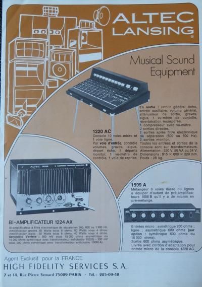 altec 593c brochure