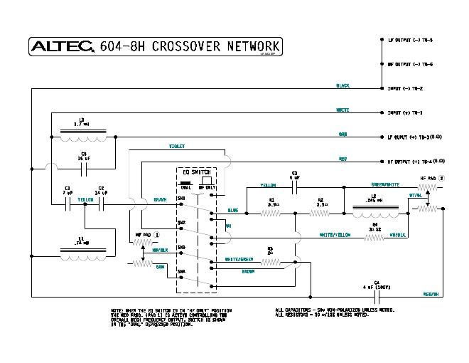 altec 604 8h schematic