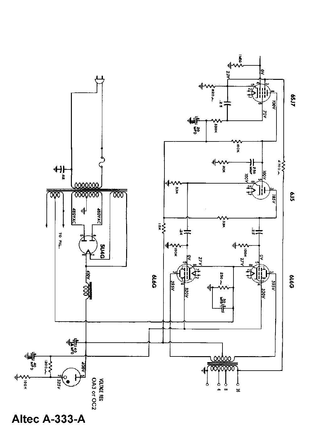 altec a 333 a schematic