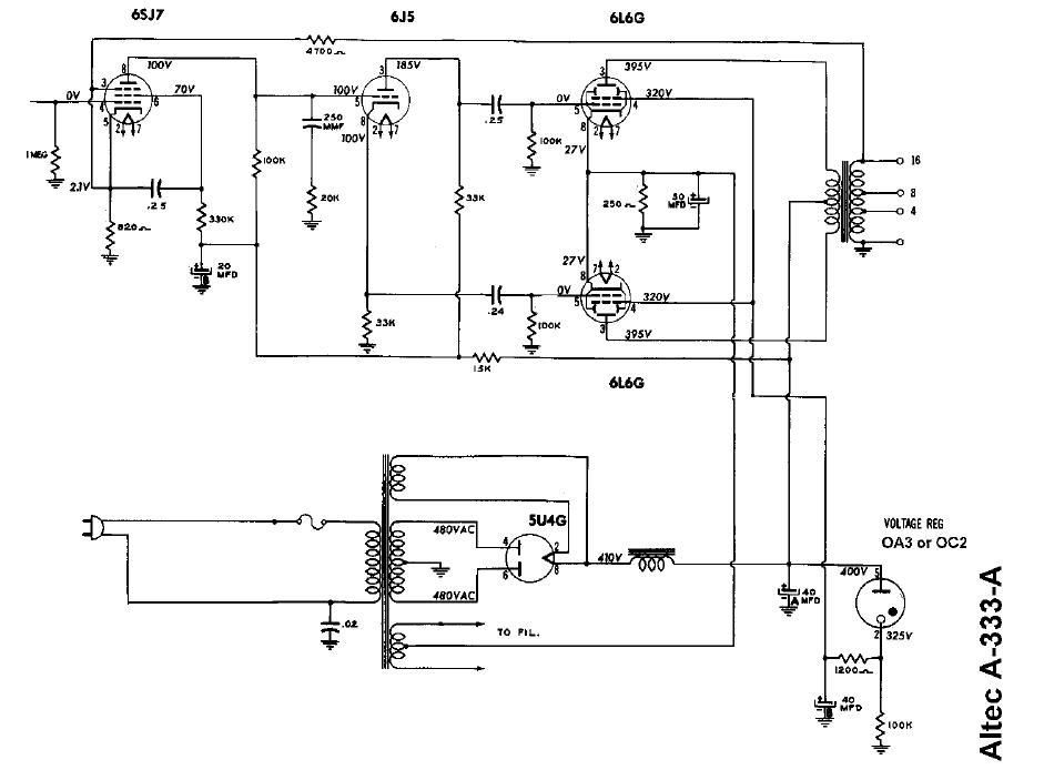 altec a 333a schematic