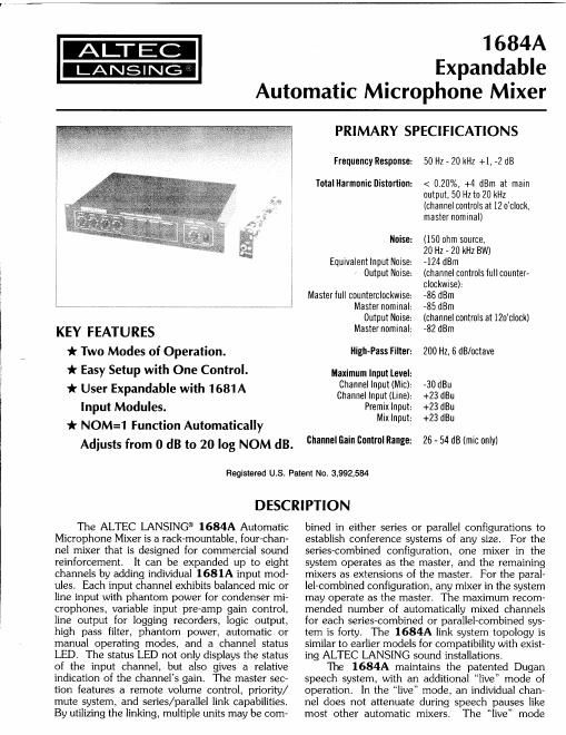 altec five brochure