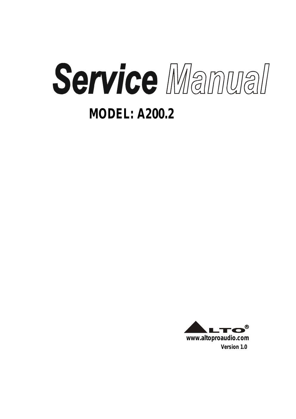 alto a 200 2 service manual