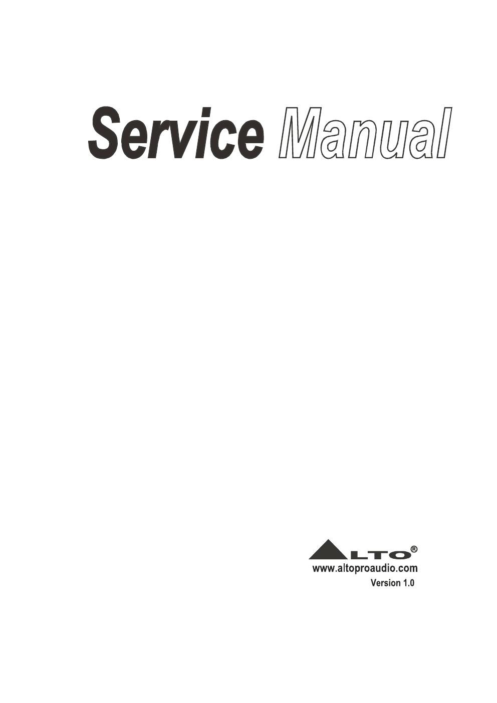 alto apm 120 service manual