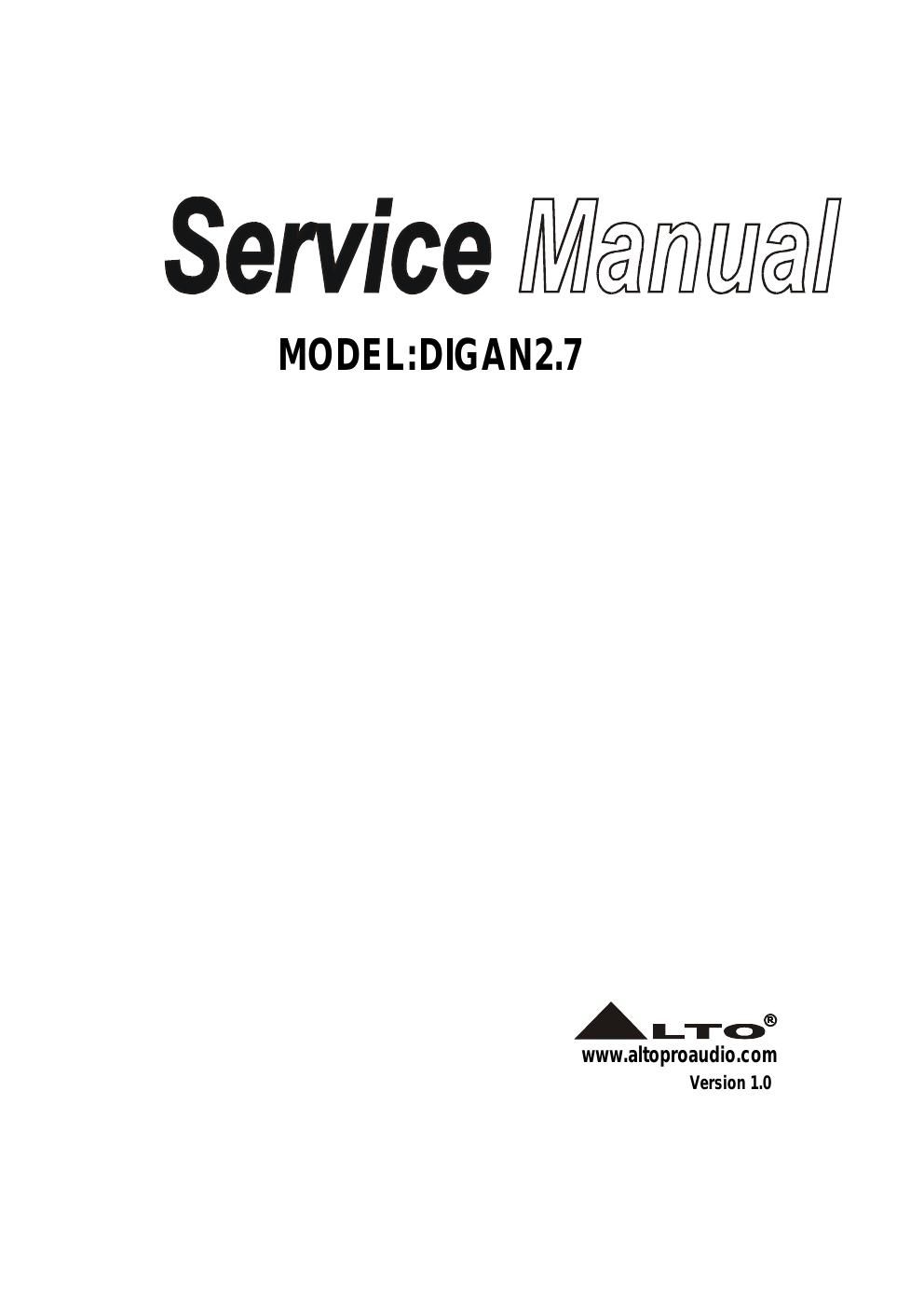 alto digan 2 7 service manual