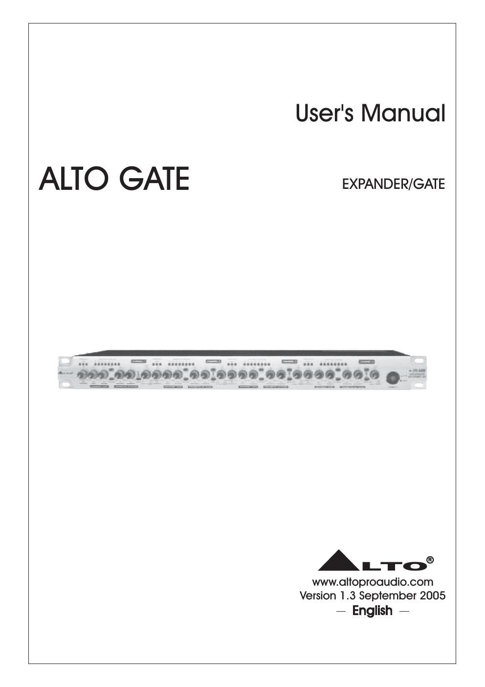alto gate owner manual