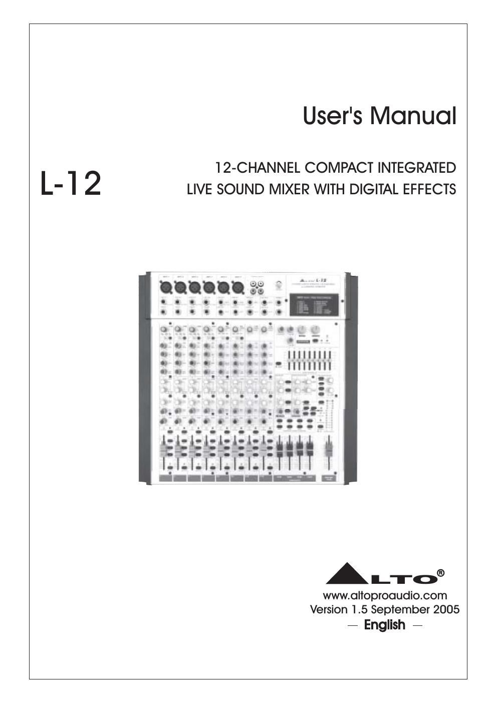 alto l 12 user manual