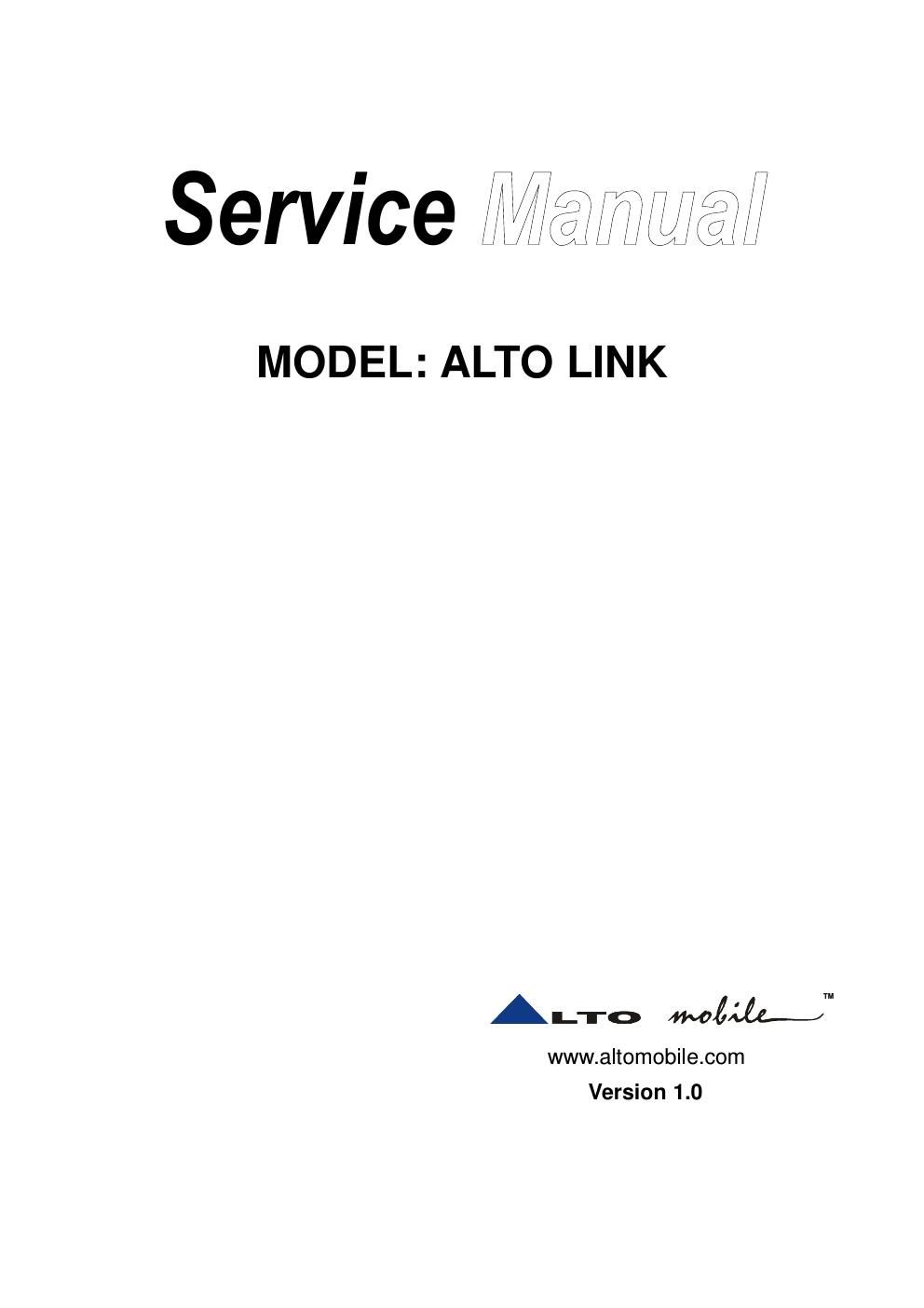 alto link mixer splitter service manual