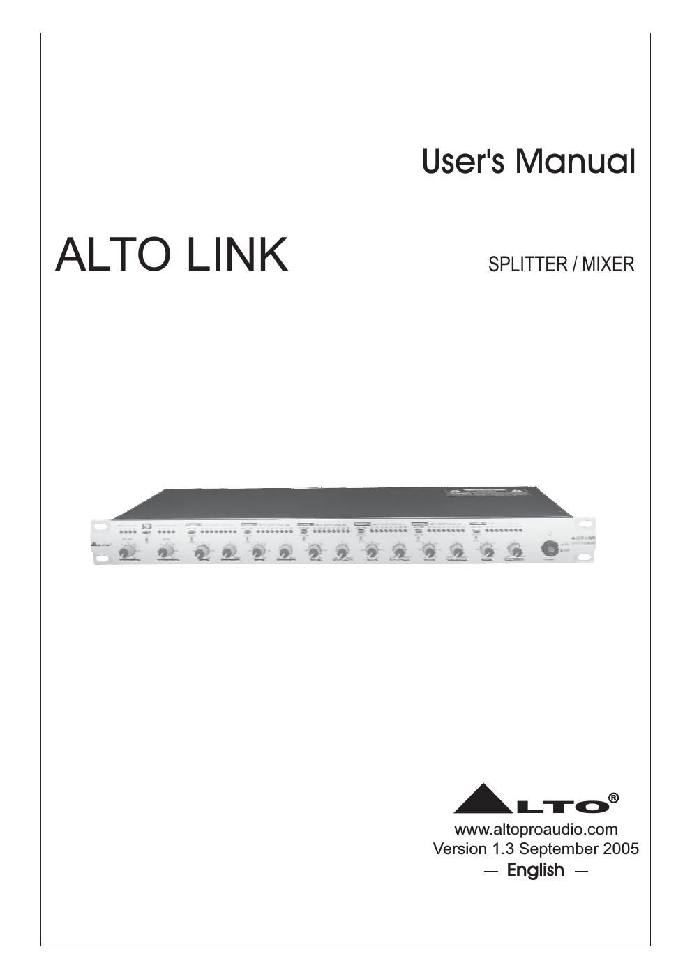 alto link user manual