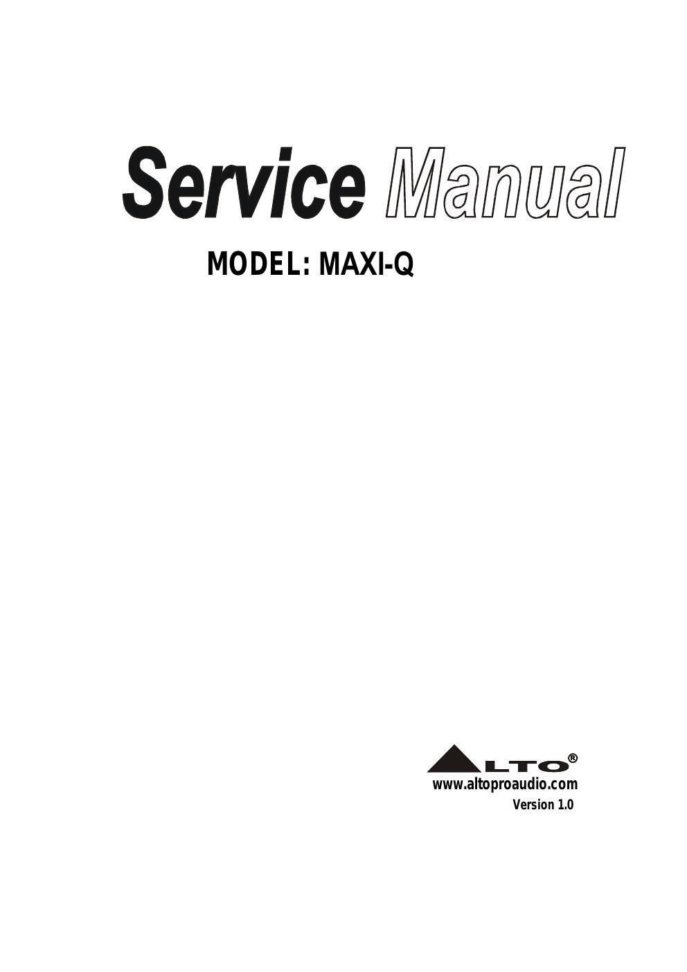 alto maxi q service manual