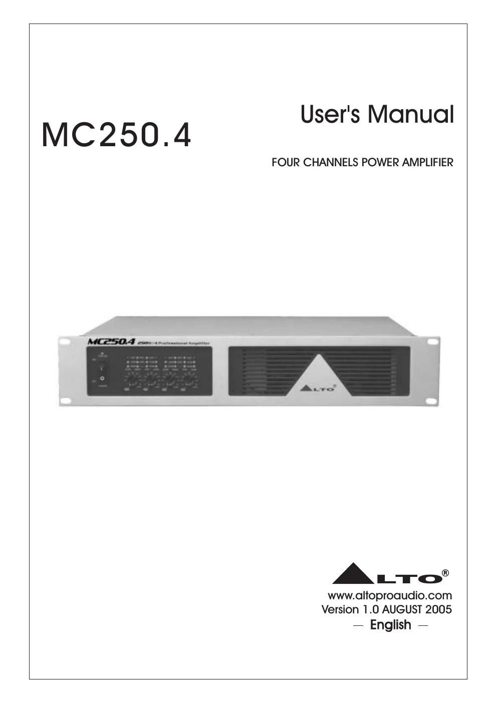 alto mc 250 4 users manual