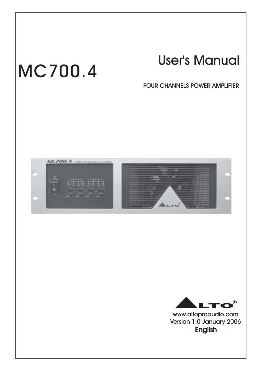 alto mc 700 4 users manual