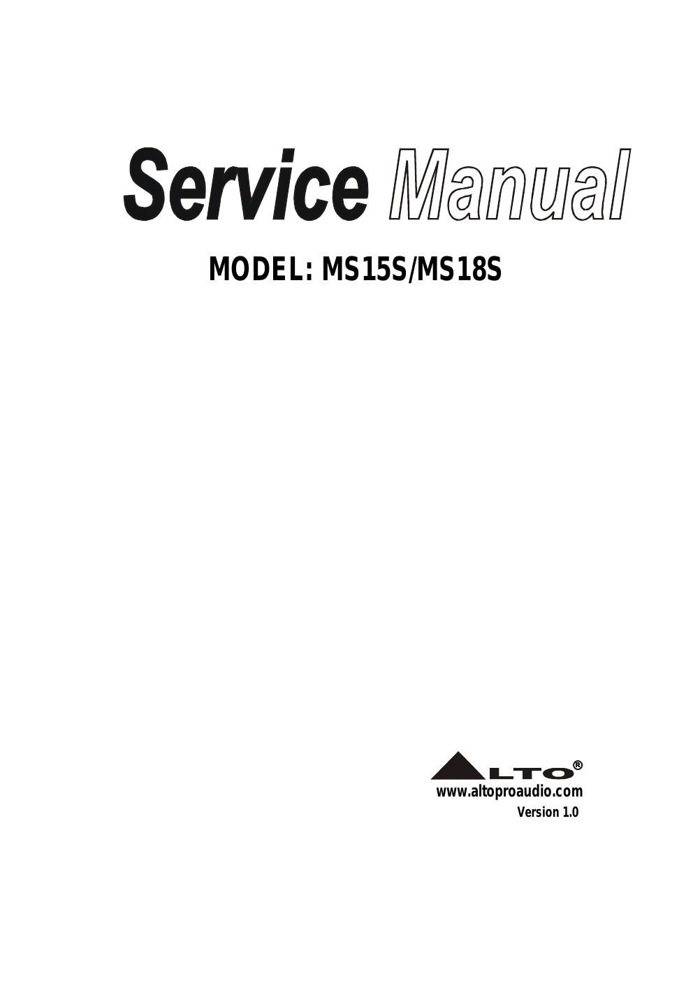 alto ms 15s ms 18sservice manual