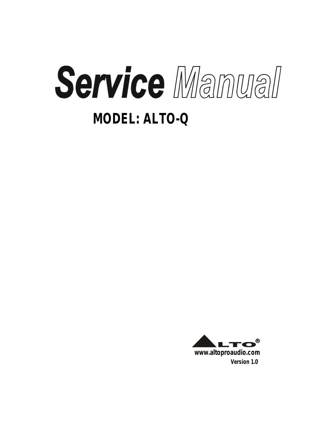 alto q parametric eq service manual