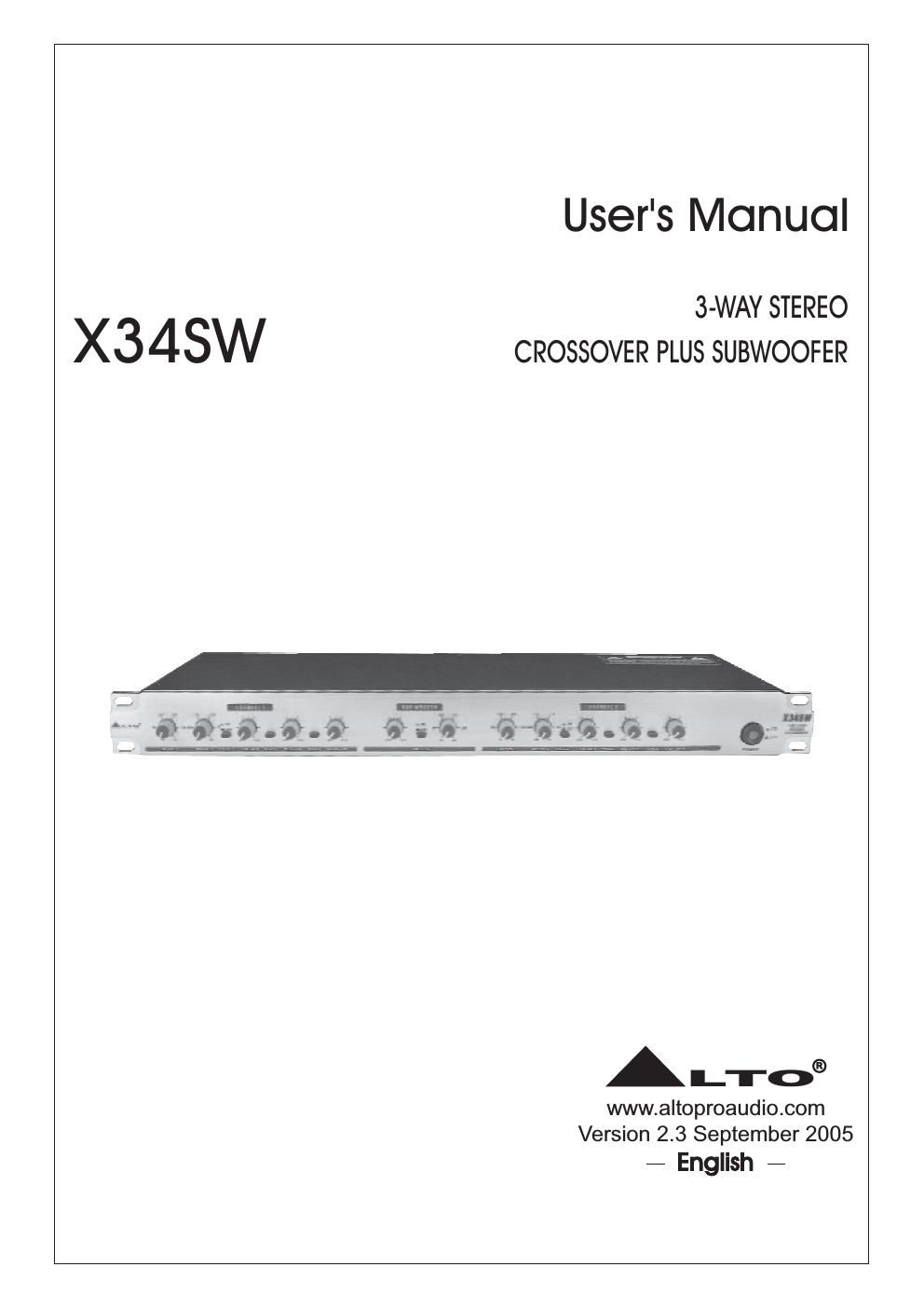 alto x 34sw user guide