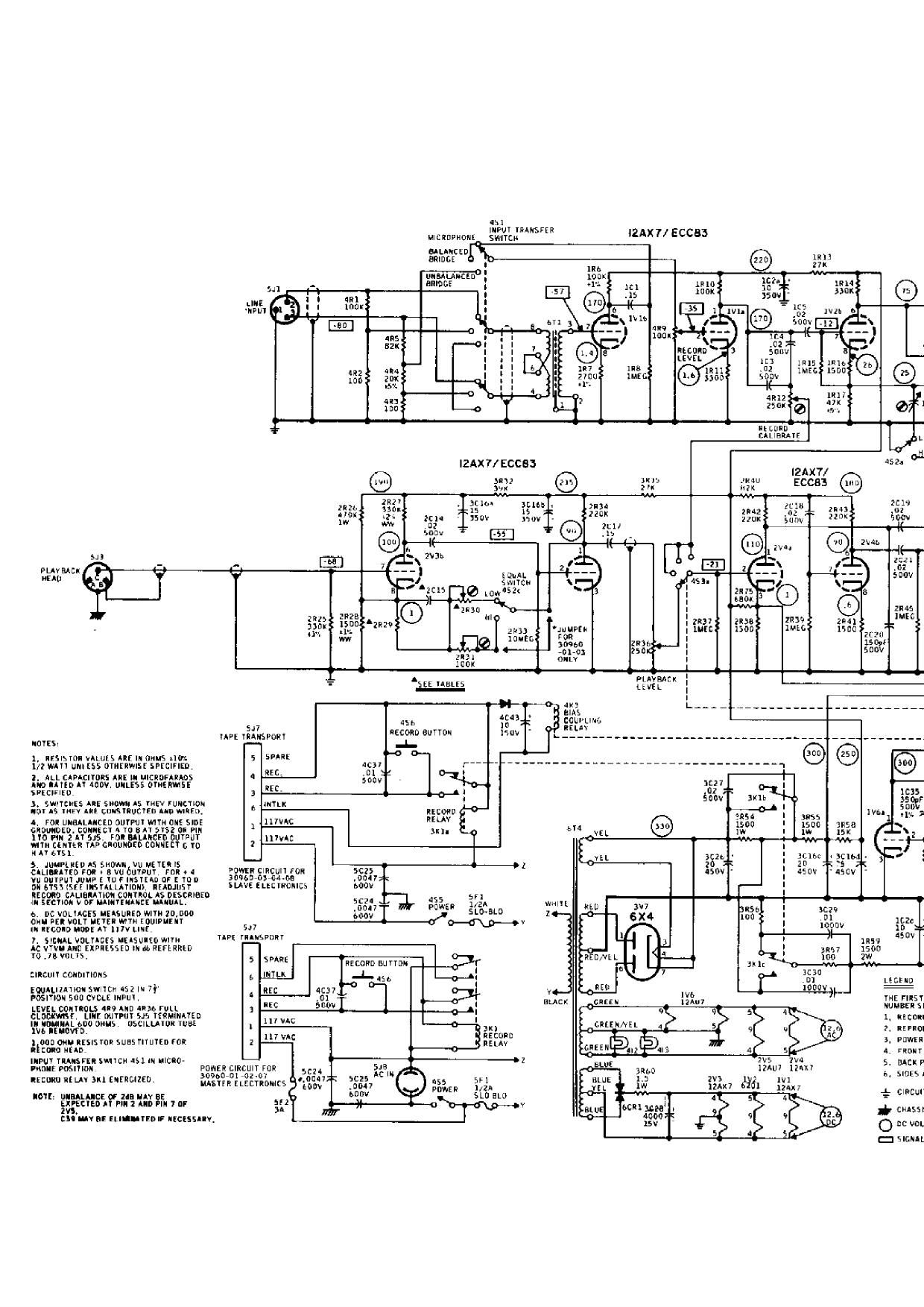 Ampex 351 Schematic