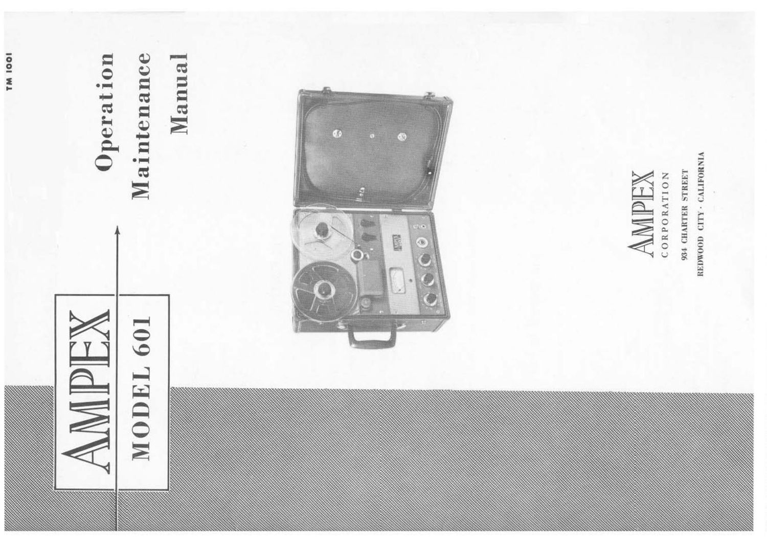 Ampex 601 OP Maintenance