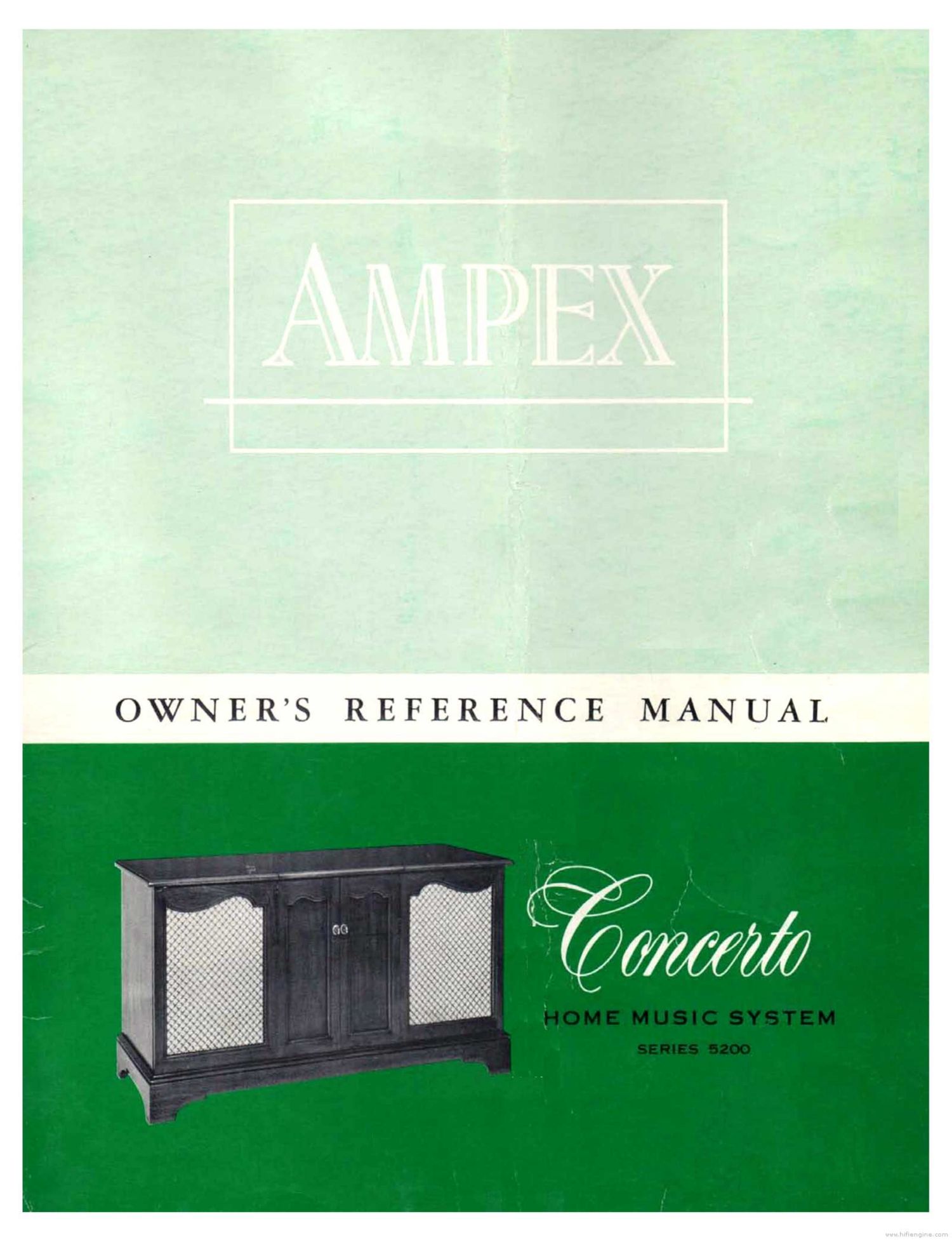 Ampex Concerto 5200 Service Manual